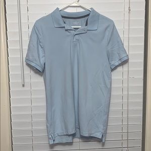 Sky blue men’s short sleeve polo